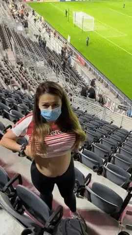 out at the game
