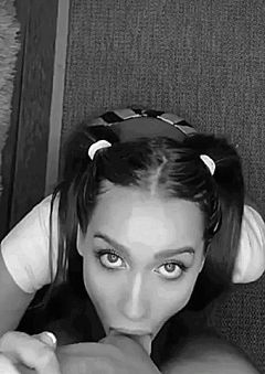 cute and sexy luxurygirl sucking balls with eye contact