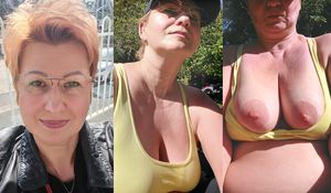 Polish busty slut autdoor