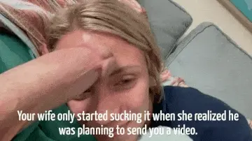 In her face