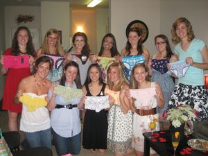 Holding the underwear they'll wear when you fuck them