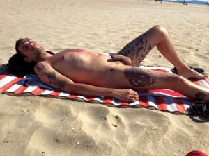 Nude Men At The Beach