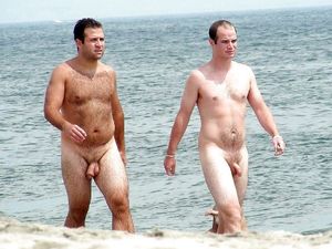 Nude Men At The Beach