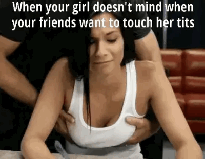 He's just massaging them honey!