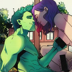 raven and beastboy by Olifuxart