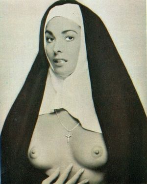 Nice nun showing her tits