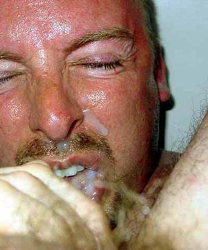 Mature cum in mouth