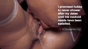 Creampie eating cuck