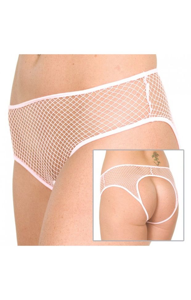 Double Danger - Fishnet Crotchless and Backless Panty