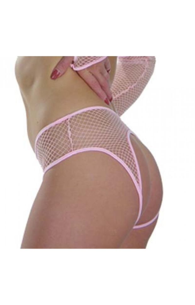 Double Danger - Fishnet Crotchless and Backless Panty