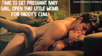 Take Daddy’s hot load deep into your belly.