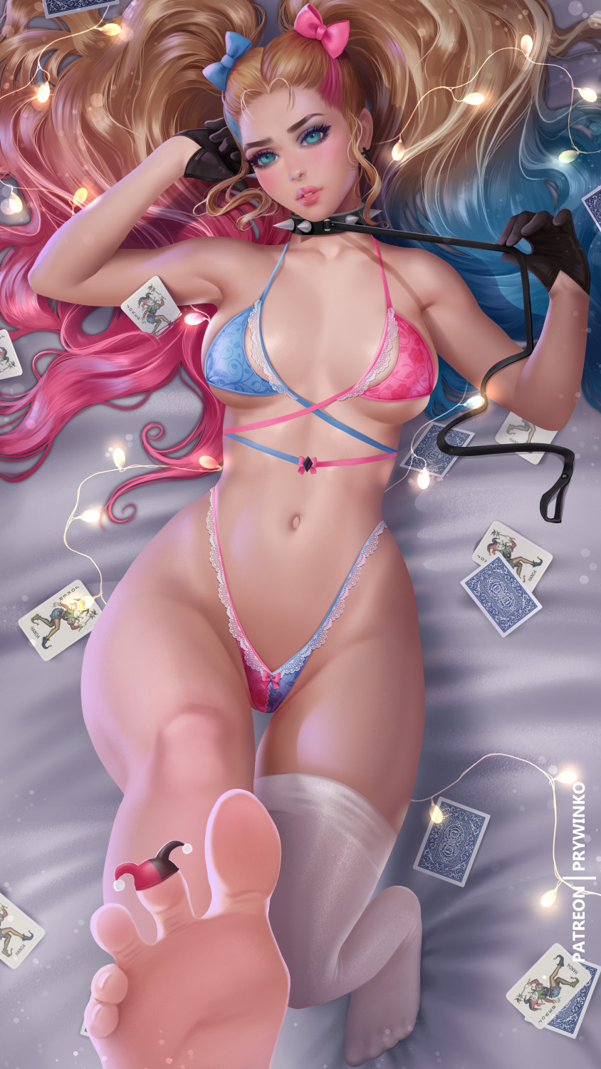 A little different take on the devious side of Harleyquinn, but still just as Naughty. };}~