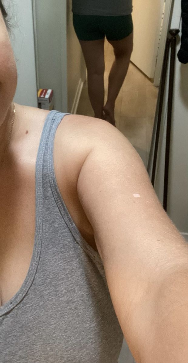Lazy day today. Wearing hubby’s boxers again