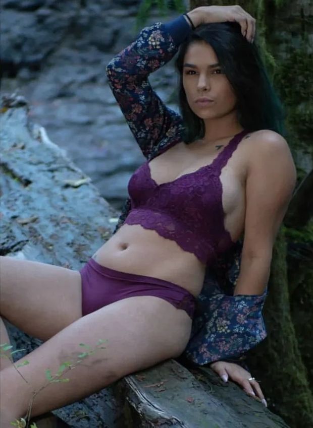 Gorgeous brunette model