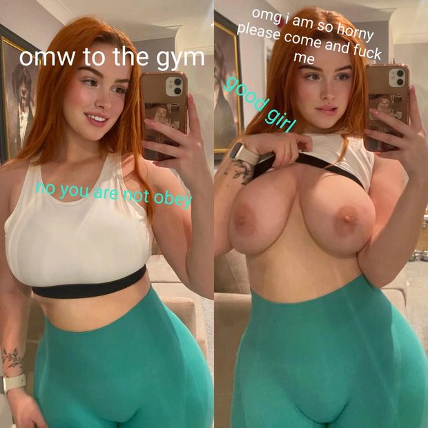 Gym teen turn into my bimboslut