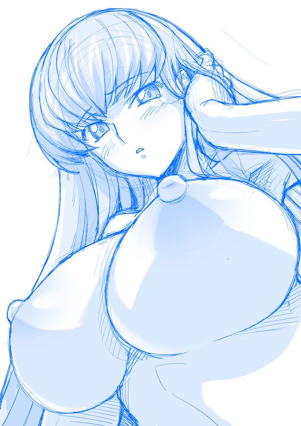 code geass c.c showing his huge tits for you