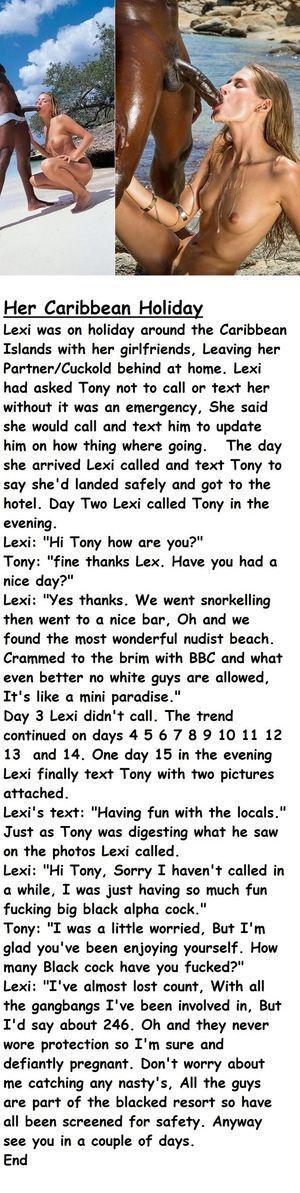 Her Caribbean holiday