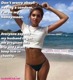 I wanna get pregnant on my honeymoon... but my husband stays in chasity