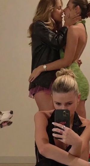 Girlfriends playing around.