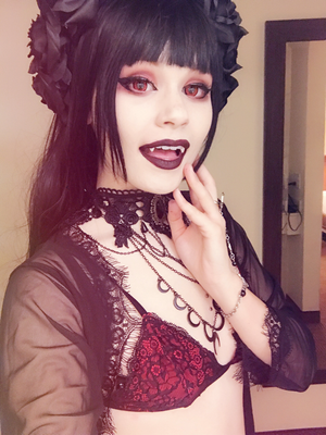 Goth Vampire Ready to Suck