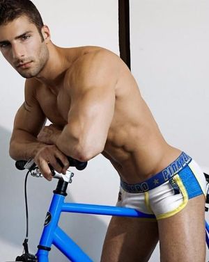hunk bike rider