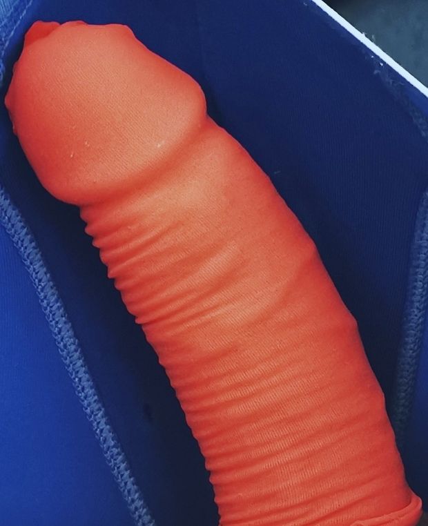 Red cock sock