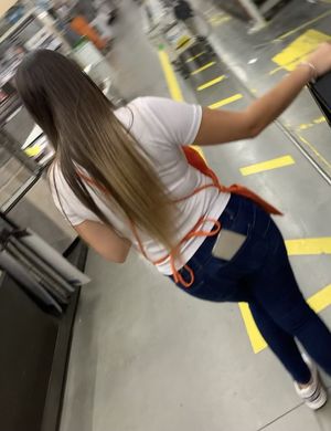 At work ass