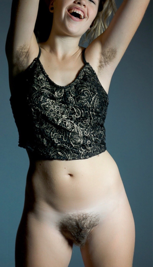 Happy about her hair