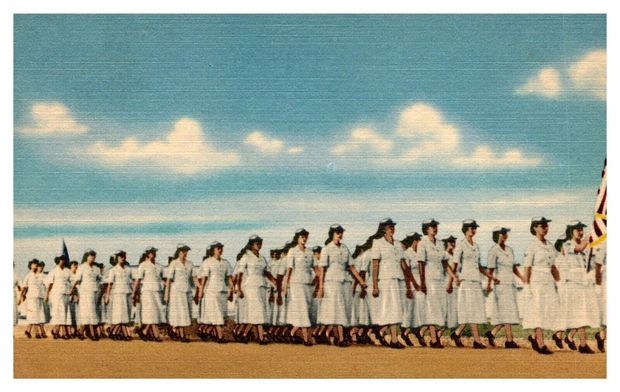 Femdom Women march to attack station