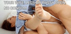 Don't be jealous, she is your wife, soon she comes to be with you and kiss you