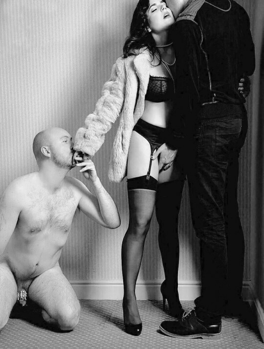 Humiliated hubby.