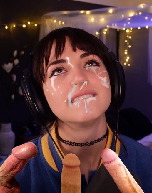 She touches herself while you cum