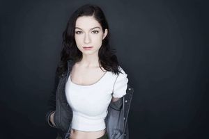 Sydney Meyer with Busty Toned Abs in a Tight Top