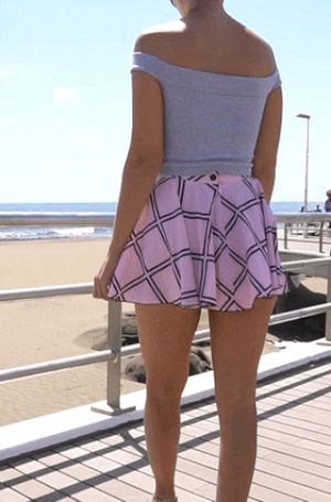 Naughty Lada flashing