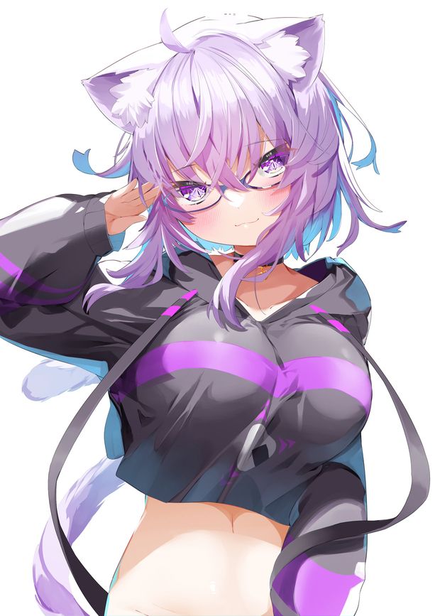 Nekko Casual with Purple Hair