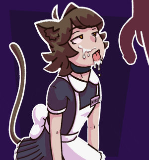 "Th-thank you master~" I would moan hesitantly