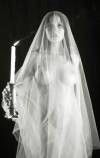 Nude veil candle