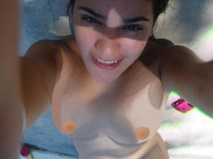 Sexy lil Latina teen slut Karla Beatriz Moncada sunbathing