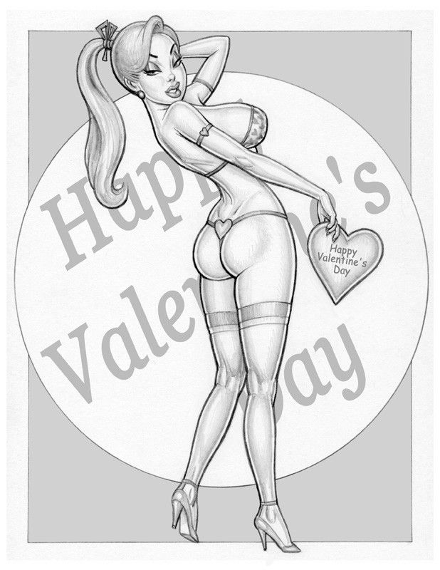 Happy Valentine’s Day Jessica Rabbit by Paul Jaworski