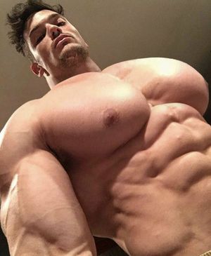 Real beef. He looks like he's gonna pop.