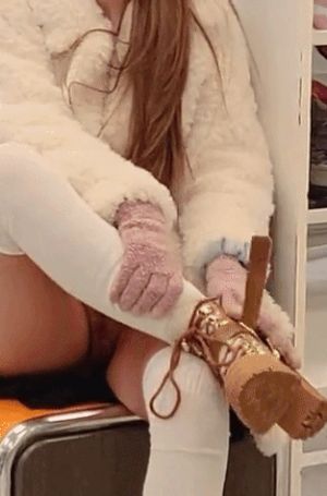 Lily Mae public flashing