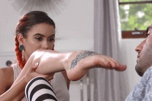 Horny Redhead Teases with Her Sexy Soles