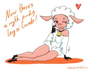 A happy hu-sheep before slaughter