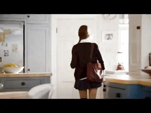 Hot babe Tara Berwin ready to leave for class but not without a piece of warm toast!