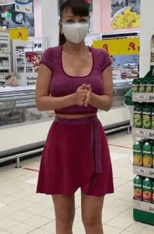 Naughty Lada flashing