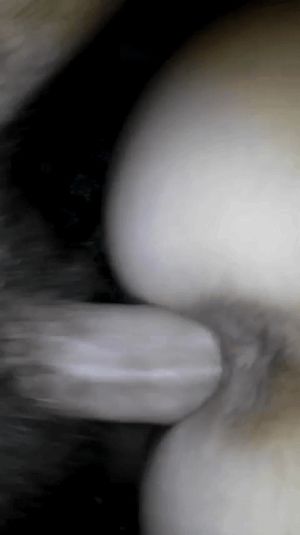 Girlfriend getting pounded by my girthy white cock from the back.