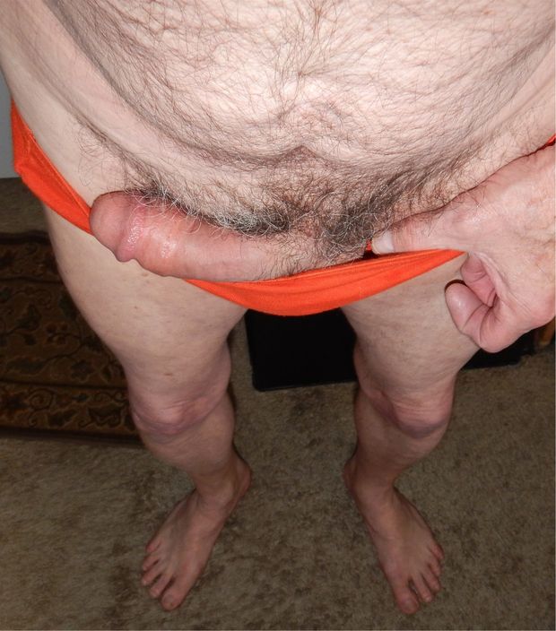 Grandpa pulls down his speedo for his granddaughters hot mouth and tight pussy!