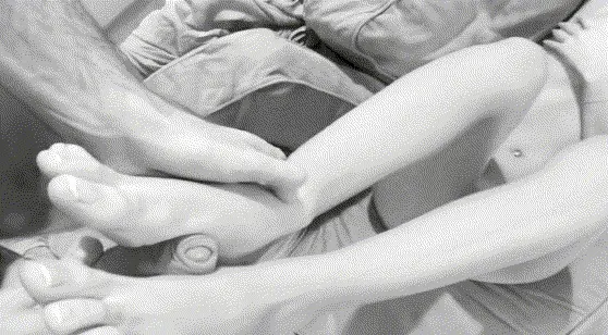 Footjob Cumshot