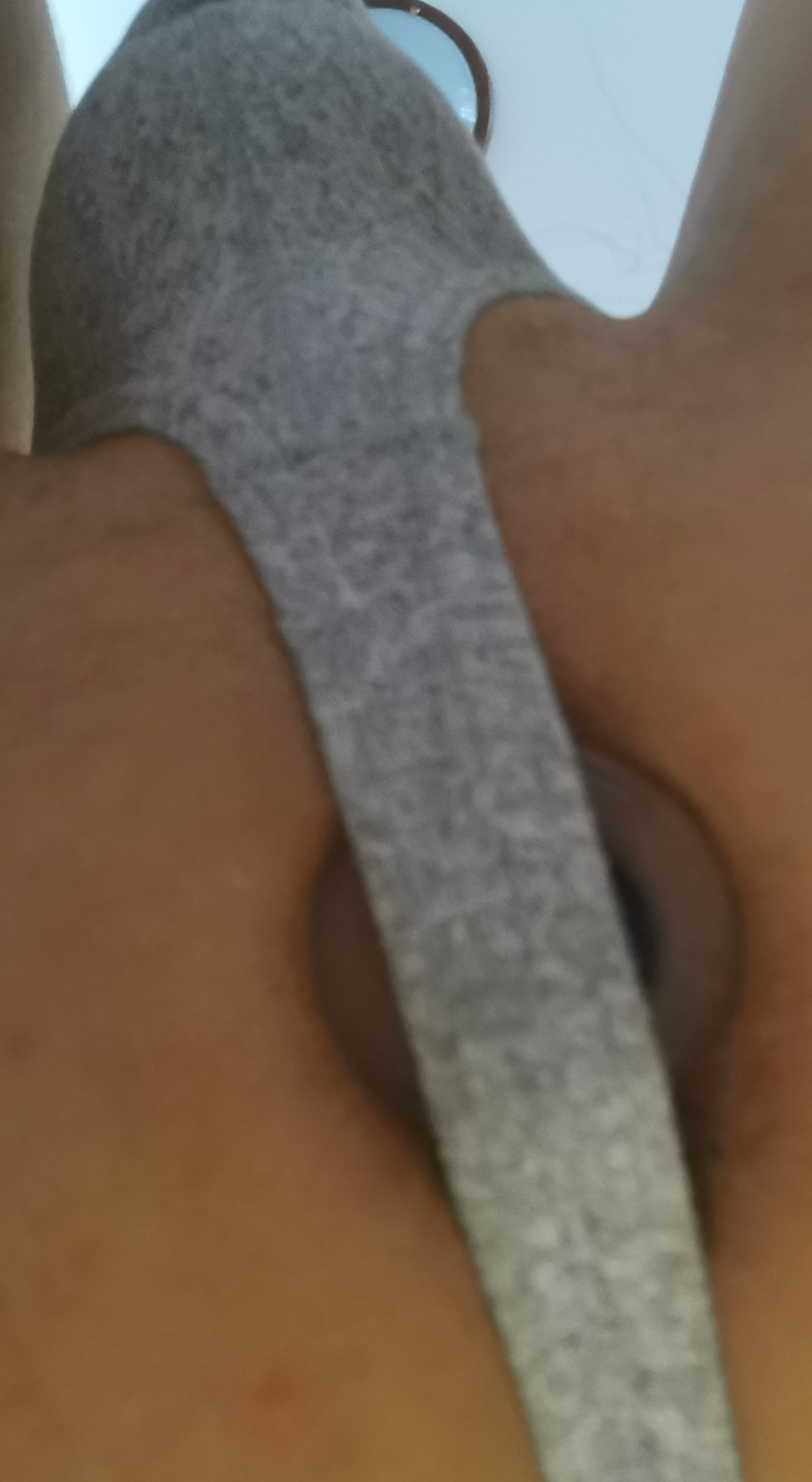 Tight thong panties help to keep a plug inside my ass ;)