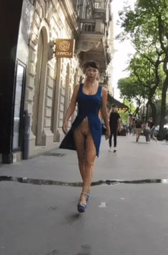 Naughty Lada flashing
